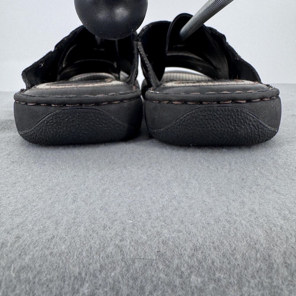 Born‎ Hesi Leather Slide Sandals Mens 11 Black Comfort Casual Slip On Cushioned - Picture 5 of 8